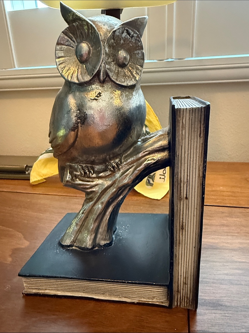 Silver Owl Bookend Decorative Accent